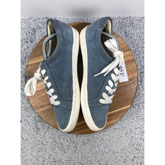 Frye Kerry Blue Suede Low Top Casual Lifestyle Lace Up Daily Sneakers Mens 10 M - Picture 7 of 12